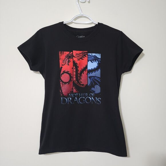 2019 HBO Licensed Game of Thrones Graphic Mother of Dragons T-Shirt Black Sz M - Picture 1 of 5